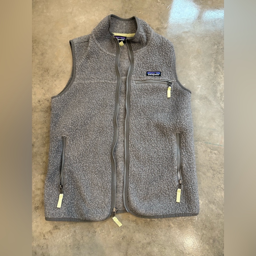 Patagonia Gray Fleece Vest, Women’s